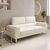 Καναπές Shea pakoworld 3θέσιος PU ivory-inox 198x80x87εκ |  Καναπέδες γραφείου στο espiti