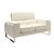 Καναπές Shea pakoworld 2θέσιος PU ivory-inox 158x80x87εκ |  Καναπέδες γραφείου στο espiti