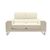 Καναπές Shea pakoworld 2θέσιος PU ivory-inox 158x80x87εκ |  Καναπέδες γραφείου στο espiti