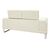 Καναπές Shea pakoworld 2θέσιος PU ivory-inox 158x80x87εκ |  Καναπέδες γραφείου στο espiti