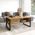 Τραπέζι σαλονιού Honora pakoworld oak-μαύρο 100x60x44,5εκ |  Τραπεζάκια σαλονιού στο espiti