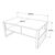 Τραπέζι σαλονιού Honora pakoworld oak-μαύρο 100x60x44,5εκ |  Τραπεζάκια σαλονιού στο espiti