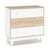 Συρταριέρα Awell pakoworld 3ων συρταριών sonoma-λευκό 90x44x88,5εκ |  Συρταριέρες -Κονσόλες στο espiti
