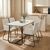 Τραπέζι Revello pakoworld sintered stone λευκό μαρμάρου-μαύρο 150x90x75εκ |  Τραπέζια στο espiti