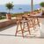 Σκαμπό bar Winslow pakoworld ξύλο rubberwood ανοικτό καρυδί-pvc rattan φυσικό-ύφασμα γκρι |  Σκαμπώ μπαρ στο espiti