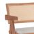 Σκαμπό bar Winslow pakoworld ξύλο rubberwood ανοικτό καρυδί-pvc rattan φυσικό-ύφασμα γκρι |  Σκαμπώ μπαρ στο espiti