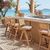 Σκαμπό bar Winslow pakoworld ξύλο rubberwood ανοικτό καρυδί-pvc rattan φυσικό-ύφασμα γκρι 44.5x46x98εκ |  Σκαμπώ μπαρ στο espiti