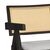 Πολυθρόνα Winslow pakoworld ξύλο rubberwood μαύρο-pvc rattan φυσικό-ύφασμα γκρι |  Πολυθρόνες τραπεζαρίας στο espiti