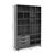 Βιβλιοθήκη Lucinda pakoworld oak 120x29.8x180.5εκ |  Βιβλιοθήκες στο espiti