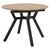 Tραπέζι Frances pakoworld επεκτεινόμενο MDF sonoma-μαύρο 100-140x100x75εκ |  Τραπέζια στο espiti