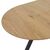 Tραπέζι Frances pakoworld επεκτεινόμενο MDF sonoma-μαύρο 100-140x100x75εκ |  Τραπέζια στο espiti