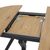 Tραπέζι Frances pakoworld επεκτεινόμενο MDF sonoma-μαύρο 100-140x100x75εκ |  Τραπέζια στο espiti