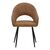 Πολυθρόνα Macie pakoworld καφέ antique PU-μαύρο 58x50x85εκ |  Πολυθρόνες τραπεζαρίας στο espiti