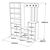 Έπιπλο εισόδου Doorse pakoworld μελαμίνης λευκό-oak 147.5x35x180εκ |  Βιτρίνες - Έπιπλα εισόδου στο espiti