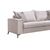 Καναπές Verona 3θέσιος cream - μαξιλάρια mocha 225x93x100εκ |  Καναπέδες στο espiti