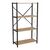 Βιβλιοθήκη Jackrey pakoworld oak μελαμίνης-μαύρο μέταλλο 63x30x114εκ |  Βιβλιοθήκες στο espiti