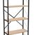 Βιβλιοθήκη Draizy pakoworld oak μελαμίνης-μαύρο μέταλλο 63x30x150εκ |  Βιβλιοθήκες στο espiti