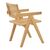 Πολυθρόνα Winslow pakoworld φυσικό rubberwood 52x59x79εκ |  Πολυθρόνες τραπεζαρίας στο espiti
