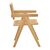 Πολυθρόνα Winslow pakoworld φυσικό rubberwood 52x59x79εκ |  Πολυθρόνες τραπεζαρίας στο espiti