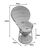 Πολυθρόνα Rea Inart με μπεζ μαξιλάρι-φυσικό rattan 92x75x140εκ |  Πολυθρόνες κήπου στο espiti