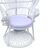 Πολυθρόνα Dorothy Inart με λευκό μαξιλάρι-λευκό rattan 115x53x147εκ |  Πολυθρόνες κήπου στο espiti