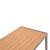 Τραπέζι Nares pakoworld αλουμίνιο ανθρακί-plywood φυσικό 180x90x72.5εκ |  Τραπέζια κήπου στο espiti
