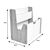 Ραφιέρα Crane pakoworld φυσικό-λευκό mdf 57x34x55εκ |  Παιδικά έπιπλα στο espiti