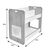 Ραφιέρα Dovere pakoworld λευκό mdf 56x34x55εκ |  Παιδικά έπιπλα στο espiti