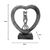 Επιτραπέζιο διακοσμητικό καρδιά Vrame Inart φυσικό μάνγκο ξύλο-αλουμίνιο 32x9x35εκ |  Διακοσμητκά στο espiti