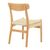 Καρέκλα Eaprine pakoworld φυσικό σχοινί-rubberwood 49x53x77εκ |  Καρέκλες στο espiti