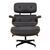 Πολυθρόνα-υποπόδιο relax Jenna pakoworld μαύρο pu- plywood καρυδί 82x92x82εκ |  Πολυθρόνες σαλονιού στο espiti