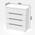 Συρταριέρα Afina pakoworld mdf σε λευκή glossy απόχρωση 90x44x101εκ |  Συρταριέρες -Κονσόλες στο espiti