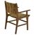 Πολυθρόνα Refane pakoworld φυσικό teak ξύλο-ψάθα 55x60x85εκ |  Πολυθρόνες τραπεζαρίας στο espiti