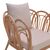 Πολυθρόνα Tania pakoworld φυσικό rattan-λευκό μαξιλάρι 76x76x76εκ |  Πολυθρόνες τραπεζαρίας στο espiti