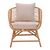 Πολυθρόνα Caxen pakoworld φυσικό rattan-λευκό μαξιλάρι 72x63x75εκ |  Πολυθρόνες τραπεζαρίας στο espiti