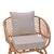 Πολυθρόνα Caxen pakoworld φυσικό rattan-λευκό μαξιλάρι 72x63x75εκ |  Πολυθρόνες τραπεζαρίας στο espiti