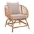 Πολυθρόνα Caxen pakoworld φυσικό rattan-λευκό μαξιλάρι 72x63x75εκ |  Πολυθρόνες τραπεζαρίας στο espiti