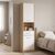 Στήλη Letto pakoworld σε oak - λευκό ματ απόχρωση 50,2x34,3x195εκ |  Ντουλάπες ρούχων στο espiti