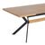 Τραπέζι Jessamy pakoworld επεκτεινόμενο MDF 43mm σε φυσική απόχρωση και πόδι μεταλλικό μαύρο 160/200x90x76εκ |  Τραπέζια στο espiti