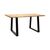Τραπέζι Miles Slim pakoworld μασίφ ξύλο ακακίας σε φυσική απόχρωση με μαύρα μεταλλικά πόδια 140x80x76εκ |  Τραπέζια στο espiti