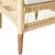 Πολυθρόνα Necorian paakoworld teak ξύλο με pe rattan σε φυσική απόχρωση και λευκό μαξιλάρι 80x70x87εκ |  Πολυθρόνες τραπεζαρίας στο espiti