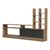 Σύνθετο σαλονιού Seruno pakoworld oak - μαύρο μαρμάρου 170x25x100εκ |  Συνθέσεις σαλονιού στο espiti