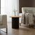 Βοηθητικό τραπέζι Dovel pakoworld mdf σε sonoma -μαύρο μέταλλο Φ50x50εκ |  Τραπεζάκια βοηθητικά στο espiti