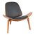 Πολυθρόνα Vilma pakoworld PU μαύρο- plywood καρυδί 90x76.5x74.5εκ |  Πολυθρόνες γραφείου στο espiti