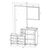 Έπιπλο εισόδου Ebro pakoworld σε oak-cappuccino απόχρωση 150.3x41.2x204.7εκ |  Βιτρίνες - Έπιπλα εισόδου στο espiti