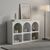 Μπουφές Emersi pakoworld με ράφια mdf σε λευκή απόχρωση 120x35x76εκ |  Μπουφέδες στο espiti