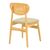 Καρέκλα Cardith pakoworld rubberwood-plywood σε φυσική απόχρωση-pu μπεζ 48x51x78εκ |  Καρέκλες στο espiti
