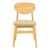 Καρέκλα Cardith pakoworld rubberwood-plywood σε φυσική απόχρωση-pu μπεζ 48x51x78εκ |  Καρέκλες στο espiti