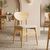 Καρέκλα Cardith pakoworld rubberwood-plywood σε φυσική απόχρωση-ύφασμα γκρι-μπεζ 48x51x78εκ |  Καρέκλες στο espiti