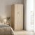 Ντουλάπα δίφυλλη Athos pakoworld σε sonoma απόχρωση 60x42x180εκ |  Ντουλάπες ρούχων στο espiti